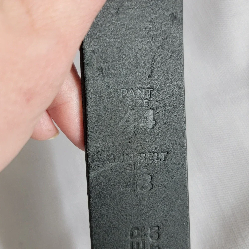 1791 Gunleather NWOT Gun Belt 01 Black Leather Tactical EDC Belt Size 48 Pant 44
